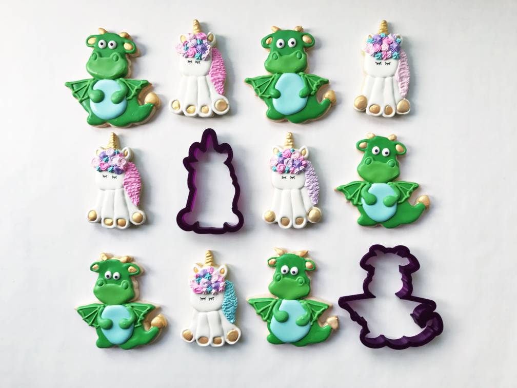 Dragon Cookie Cutter and Fondant Cutter and Clay Cutter