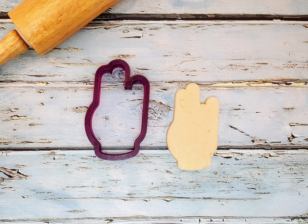 Shocker Hand Sign Cookie Cutter and Fondant Cutter and Clay Cutter