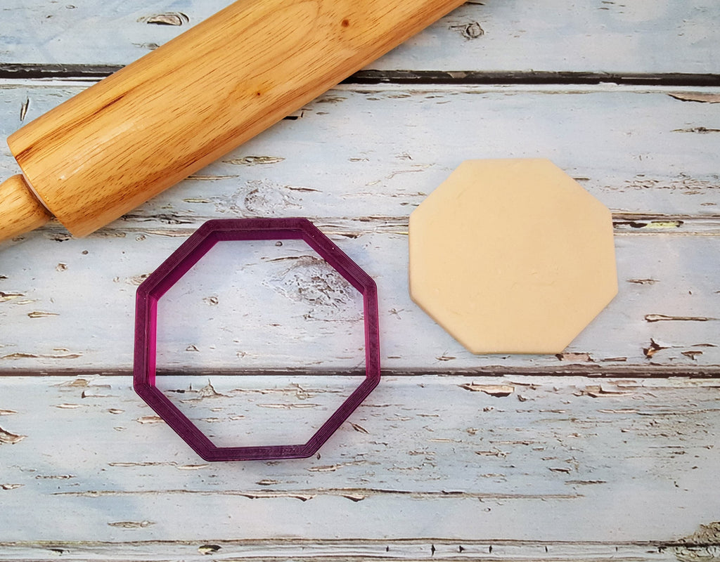 Octagon or Stop Sign Cookie Cutter and Fondant Cutter and Clay Cutter