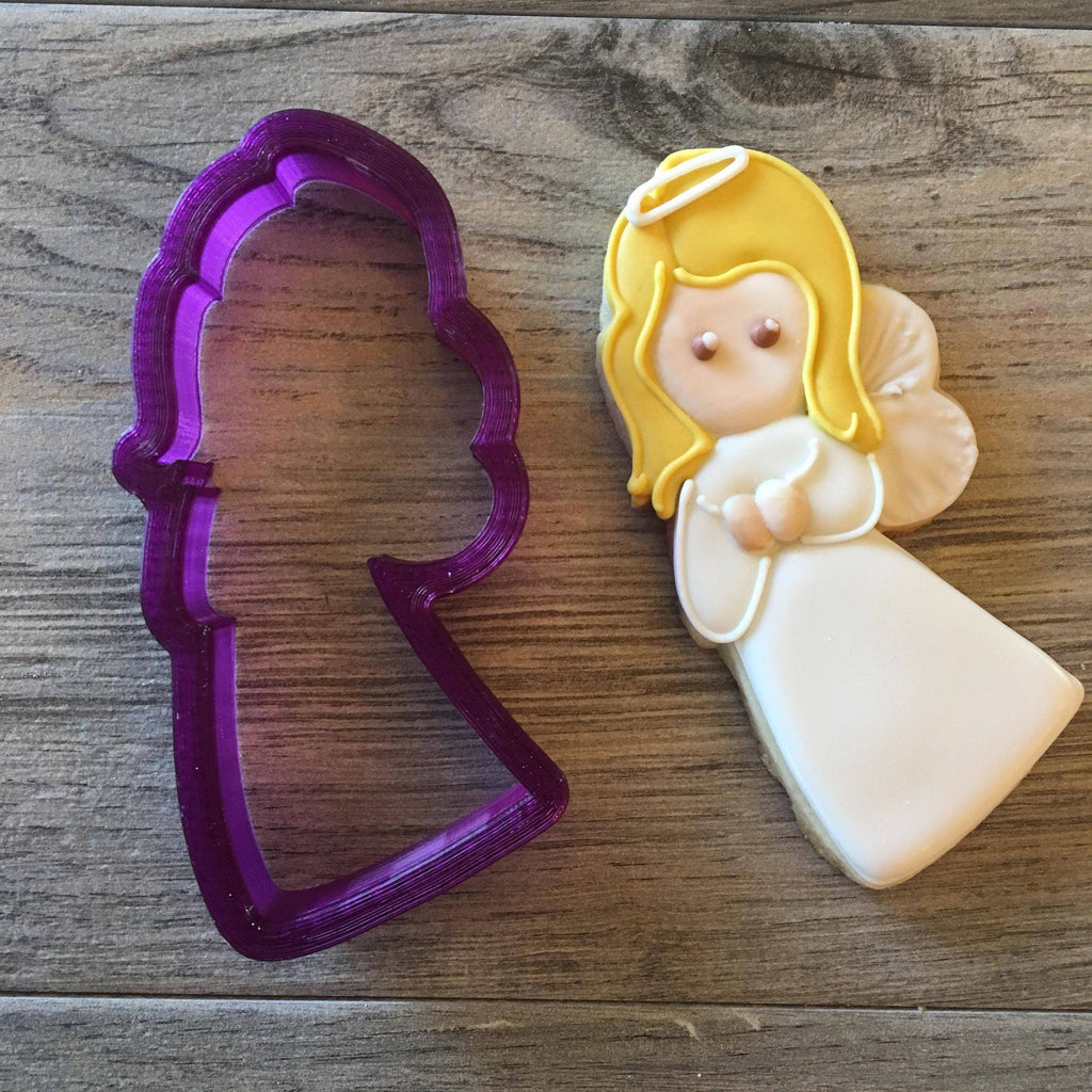 Angel with Nativity Scene Cookie Cutter and Fondant Cutter and Clay Cutter