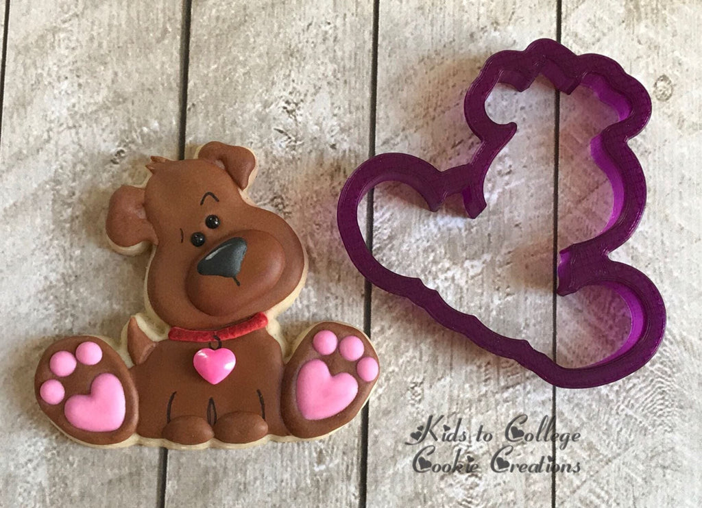 Polar Bear or Dog by The Floured Canvas Cookie Cutter and Fondant Cutter and Clay Cutter