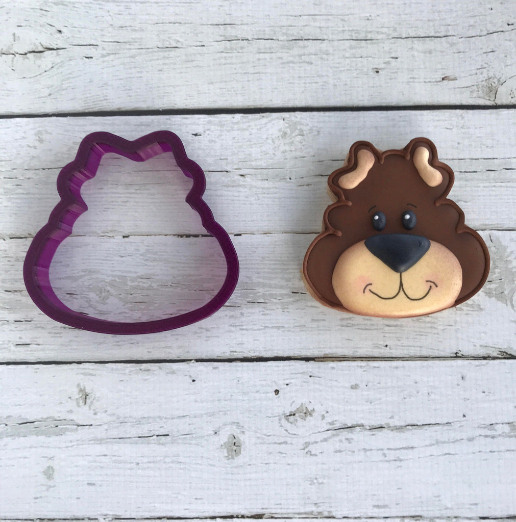 Sweet Sugarbelle Bear Face or Bear Head Cookie Cutter and Fondant Cutter and Clay Cutter