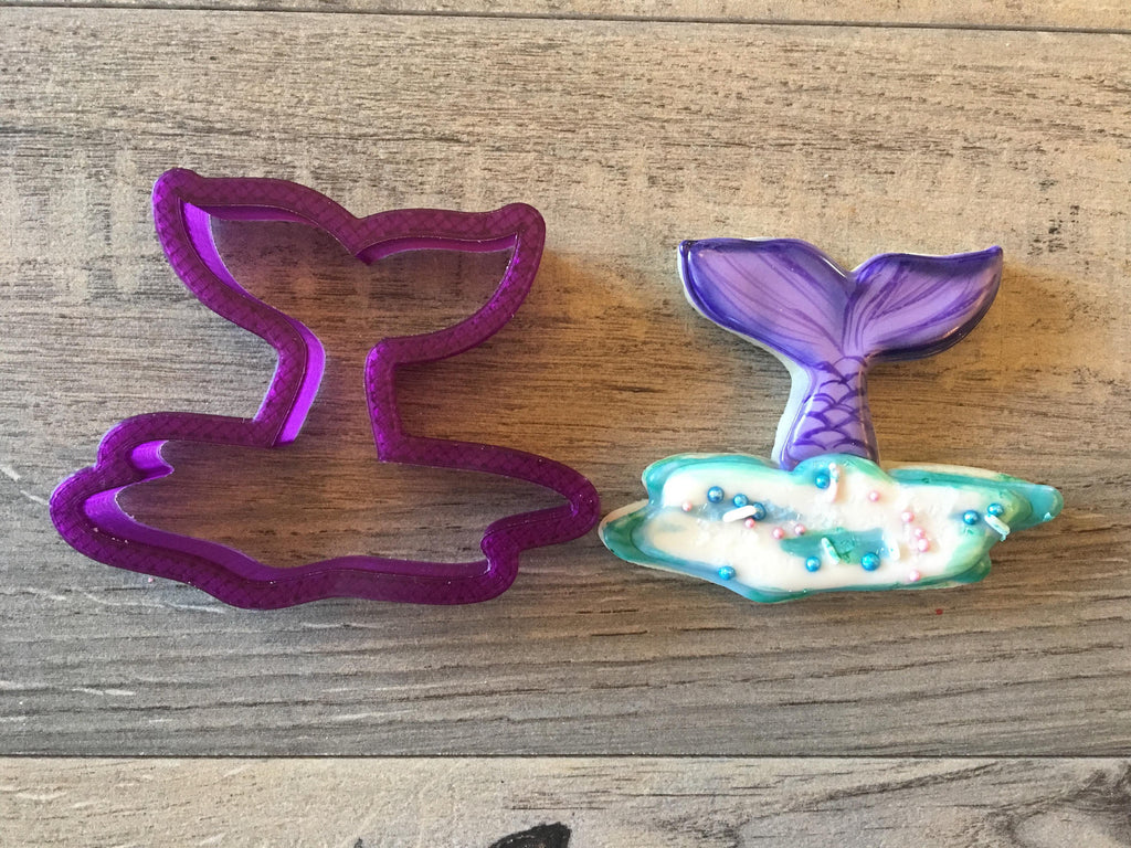 Whale Tail, Mermaid Tail or Fish Tail Cookie Cutter and Fondant Cutter and Clay Cutter