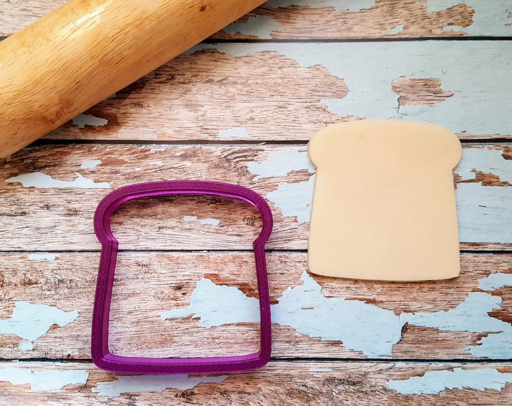 Toast or Slice of Bread Cookie Cutter or Fondant Cutter and Clay Cutter