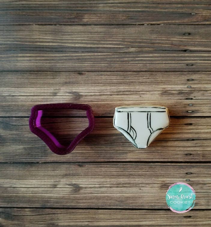 Underwear or Tighty Whitey's Cookie Cutter or Fondant Cutter and Clay Cutter