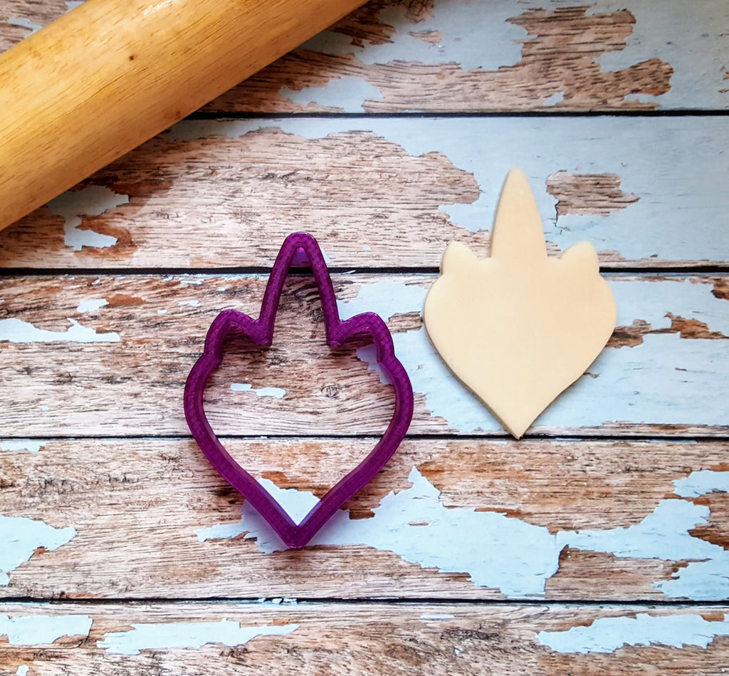 Unicorn Heart Cookie Cutter and Fondant Cutter and Clay Cutter