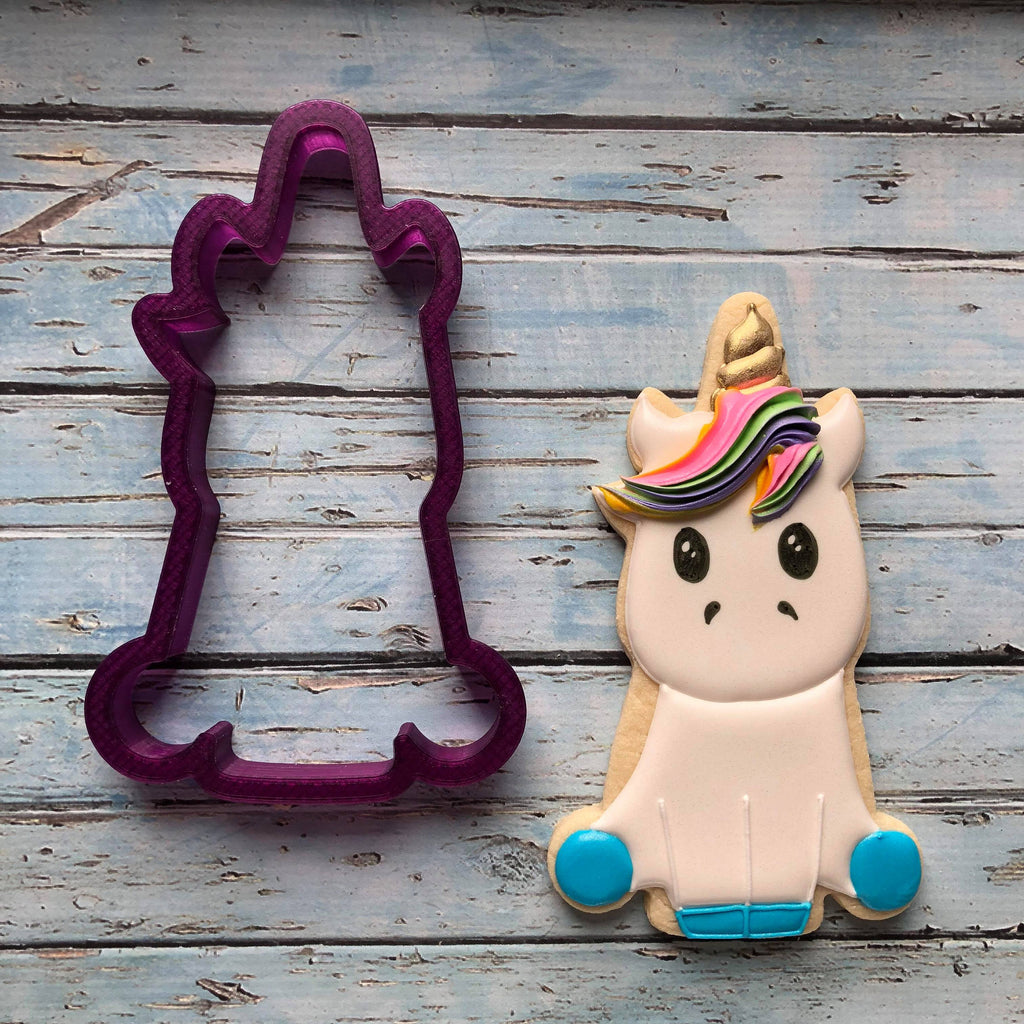 Full Body Unicorn #4 Cookie Cutter and Fondant Cutter and Clay Cutter