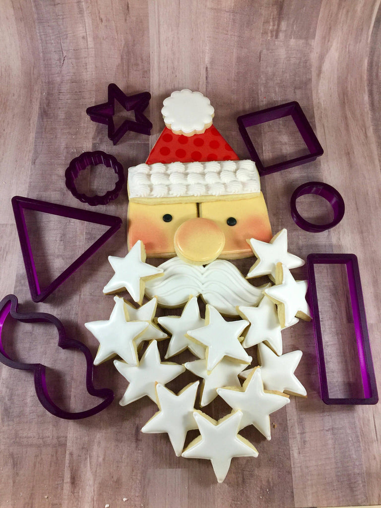 Create A Santa - Set of 7 - Cookie Cutter and Fondant Cutter and Clay Cutter