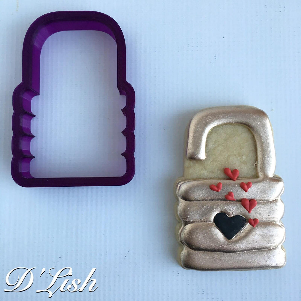 Padlock Cookie Cutter and Fondant Cutter and Clay Cutter