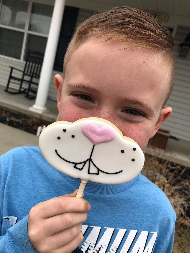 Bunny Face #2 or Bunny Nose Cookie Cutter and Fondant Cutter and Clay Cutter