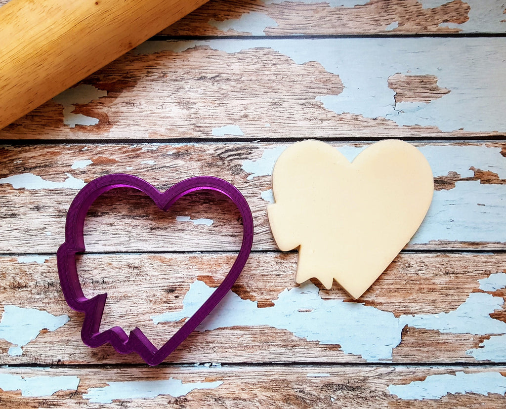 Heart with Bow Cookie Cutter and Fondant Cutter and Clay Cutter