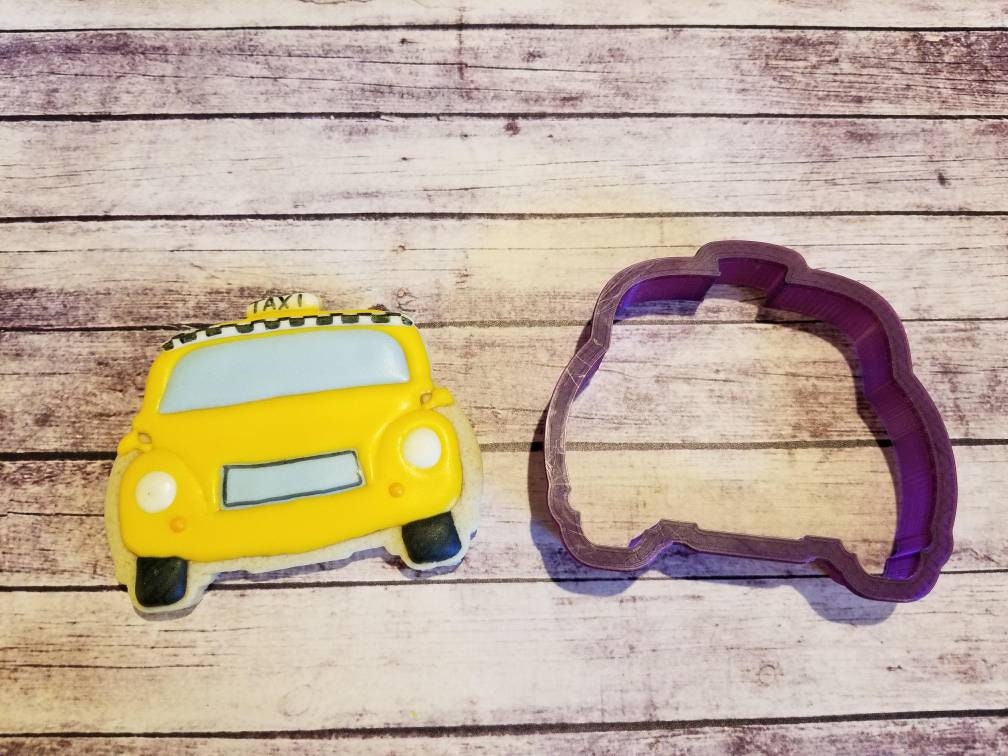 Taxi Cab Cookie Cutter and Fondant Cutter and Clay Cutter