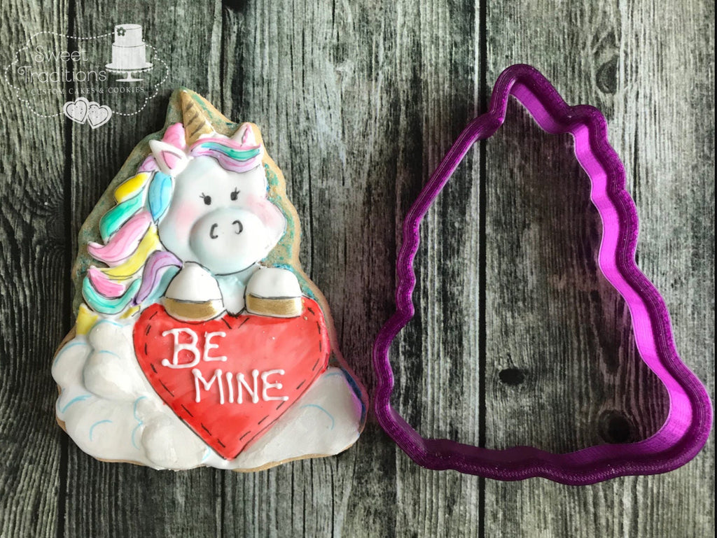 Unicorn in Clouds Cookie Cutter and Fondant Cutter and Clay Cutter