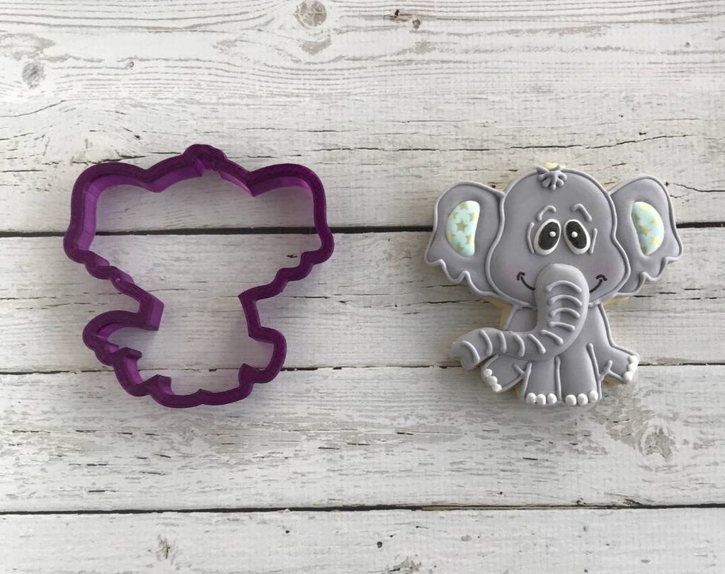 Elephant #6 Cookie Cutter and Fondant Cutter and Clay Cutter