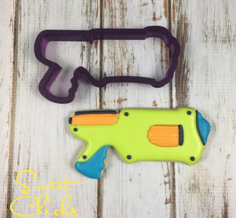 Water Gun  or Dart Gun Cookie Cutter and Fondant Cutter and Clay Cutter