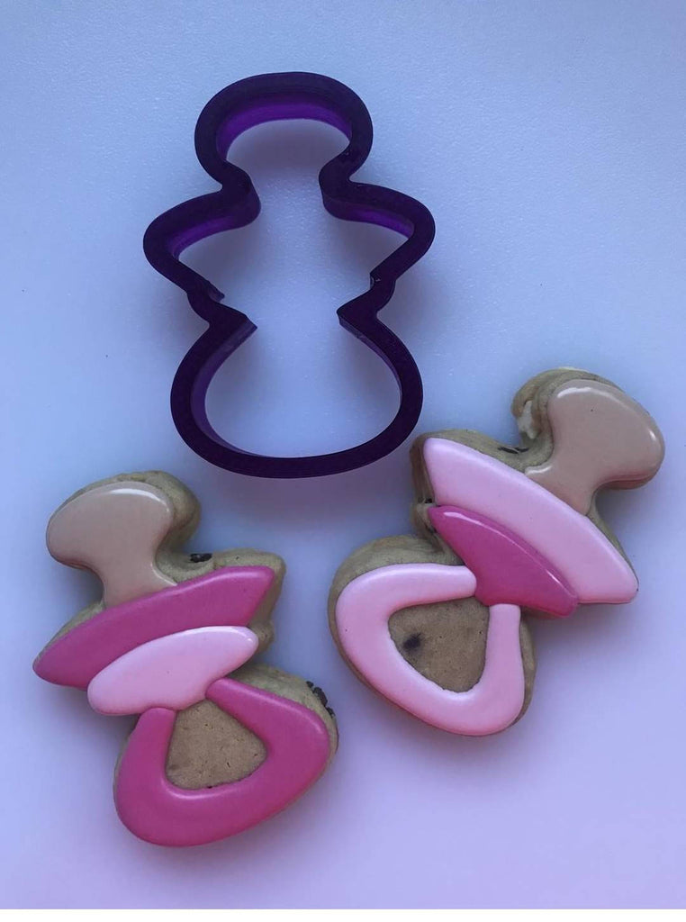 Miss Doughmestic Pacifier Cookie Cutter and Fondant Cutter and Clay Cutter