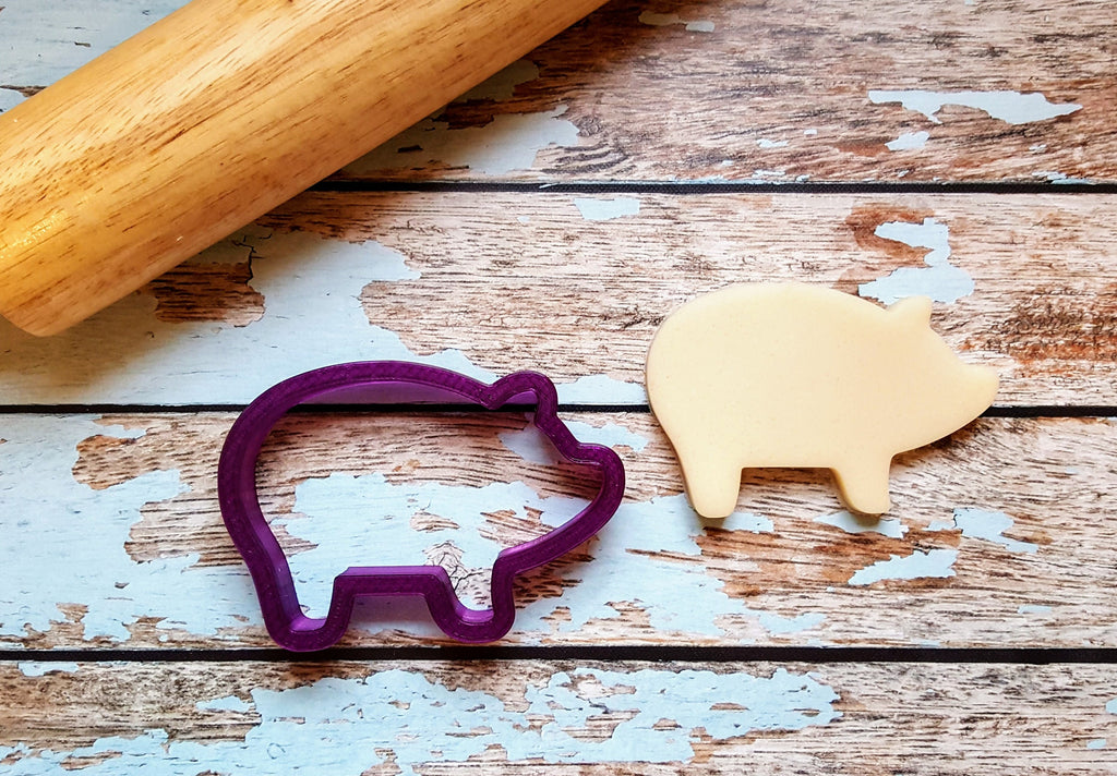 Pig #3 or Piggy Bank Cookie Cutter and Fondant Cutter and Clay Cutter