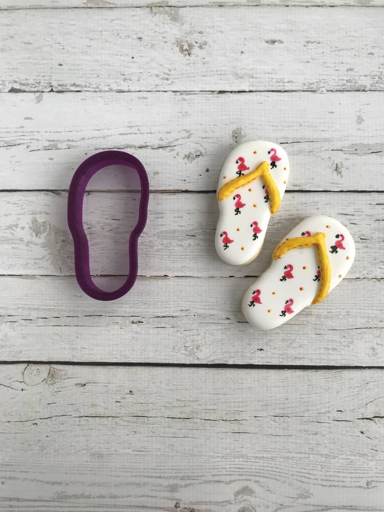 Flip Flop or Flipflop or Sandal Cookie Cutter and Fondant Cutter and Clay Cutter