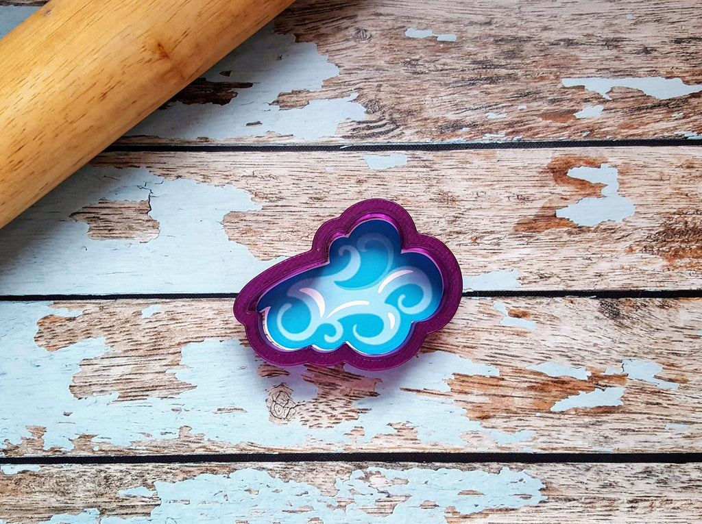 Ocean Waves Cookie Cutter and Fondant Cutter and Clay Cutter