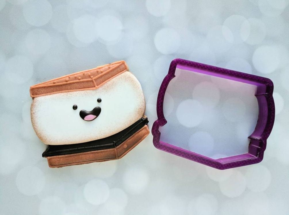 Smore or S'mores Cookie Cutter or Fondant Cutter and Clay Cutter