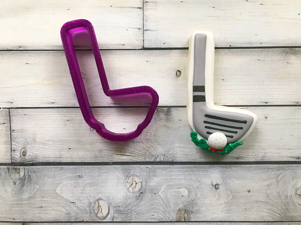 Hockey Stick and Puck or Golf Club and Ball Cookie Cutter and Fondant Cutter and Clay Cutter