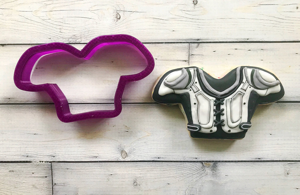 Football Shoulder Pads Cookie Cutter and Fondant Cutter and Clay Cutter