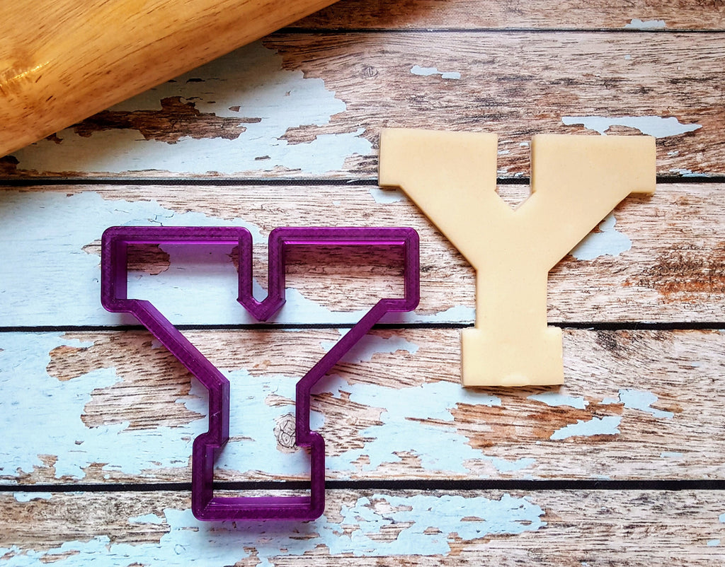 Varsity Letter Y Cookie Cutter and Fondant Cutter and Clay Cutter