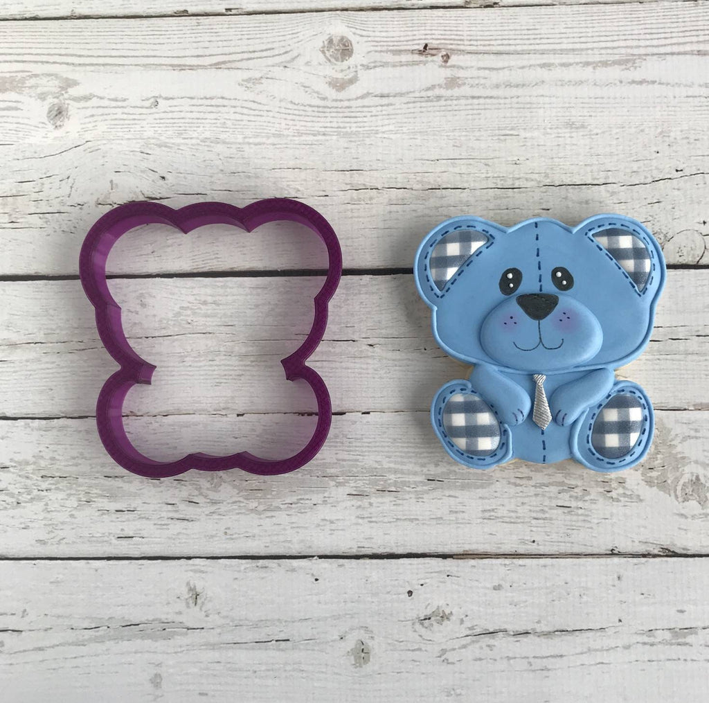 Big Headed Bear or Large Head Panda Bear Cookie Cutter and Fondant Cutter and Clay Cutter