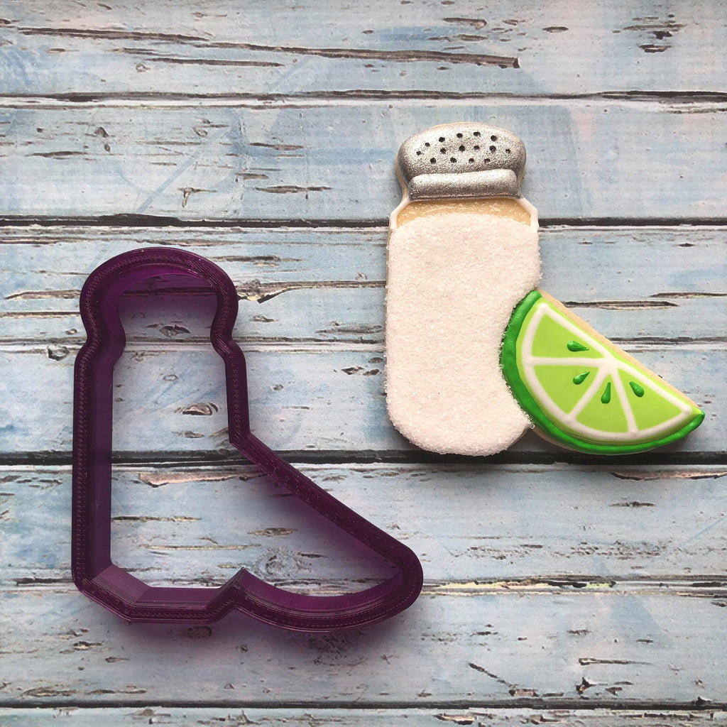 Salt Shaker with Lime Cookie Cutter and Fondant Cutter and Clay Cutter