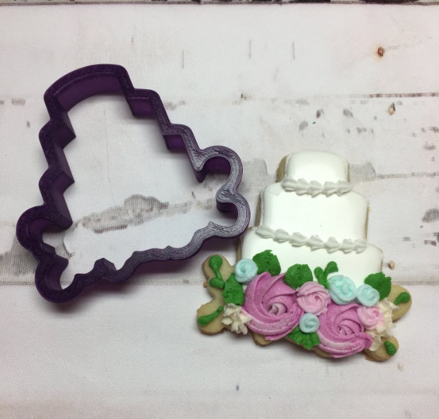 Floral Cake #2 Cookie Cutter and Fondant Cutter and Clay Cutter