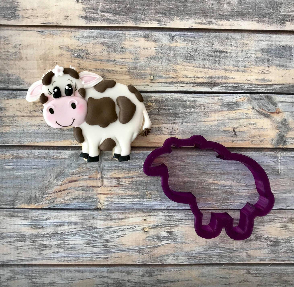 Cow Cookie Cutter and Fondant Cutter and Clay Cutter