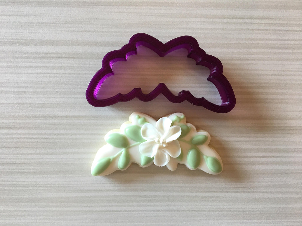 Leaf Flourish #1 Cookie Cutter and Fondant Cutter and Clay Cutter