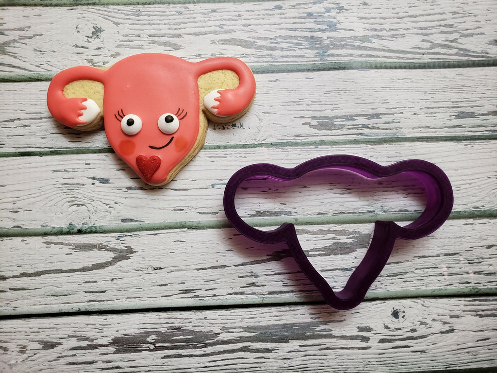 Uterus Cookie Cutter and Fondant Cutter and Clay Cutter