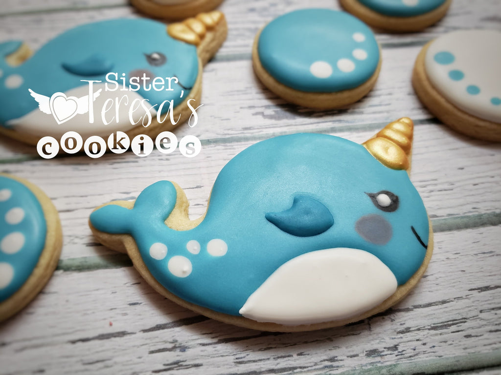 Narwhal Cookie Cutter and Fondant Cutter and Clay Cutter