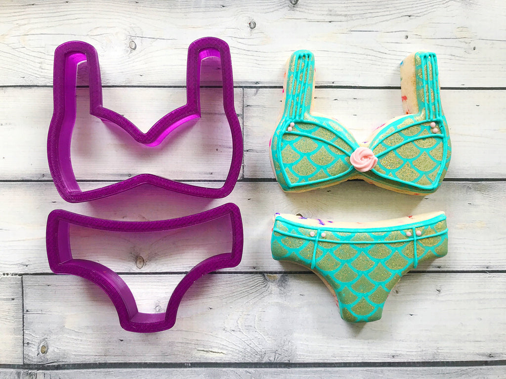 2 Piece Bikini  or Bra and Panties or Underwear Cookie Cutter or Fondant Cutter and Clay Cutter