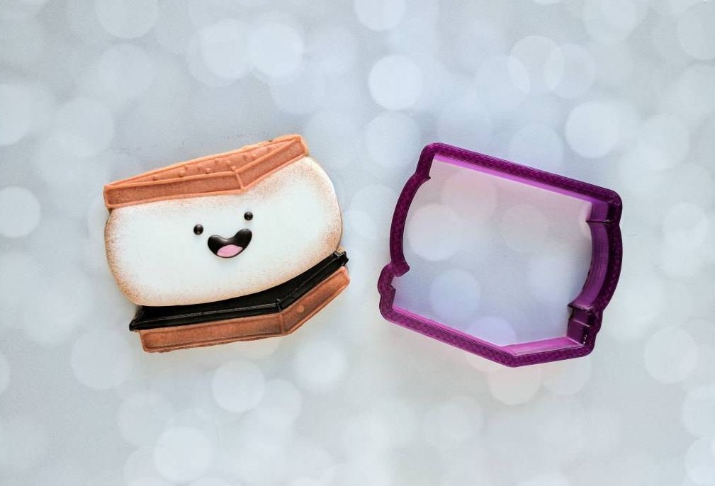 Smore or S'mores Cookie Cutter or Fondant Cutter and Clay Cutter