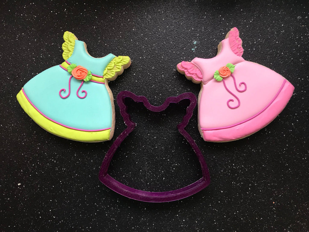 Miss Doughmestic Baby Dress #2 or Romper or Outfit Cookie Cutter and Fondant Cutter and Clay Cutter