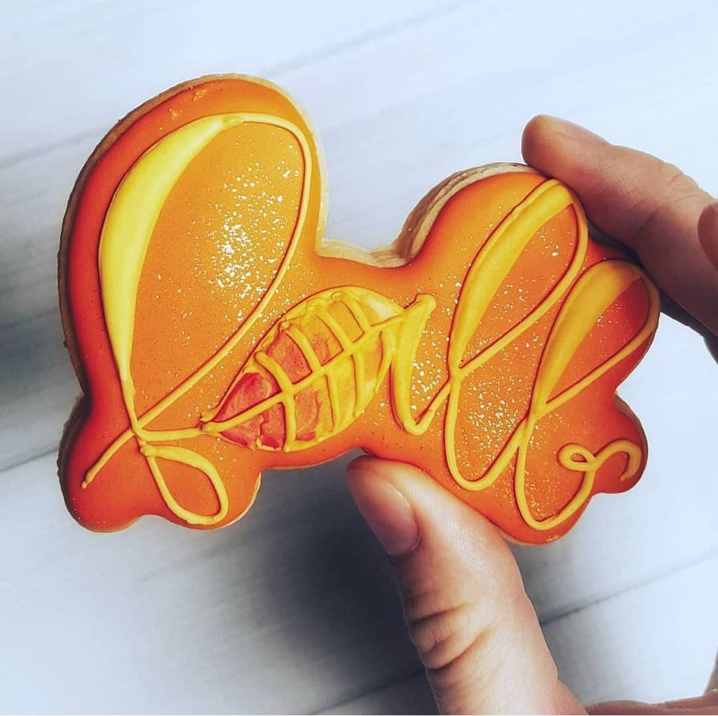 Fall Hand Lettered Cookie Cutter and Fondant Cutter and Clay Cutter with Optional Stencil