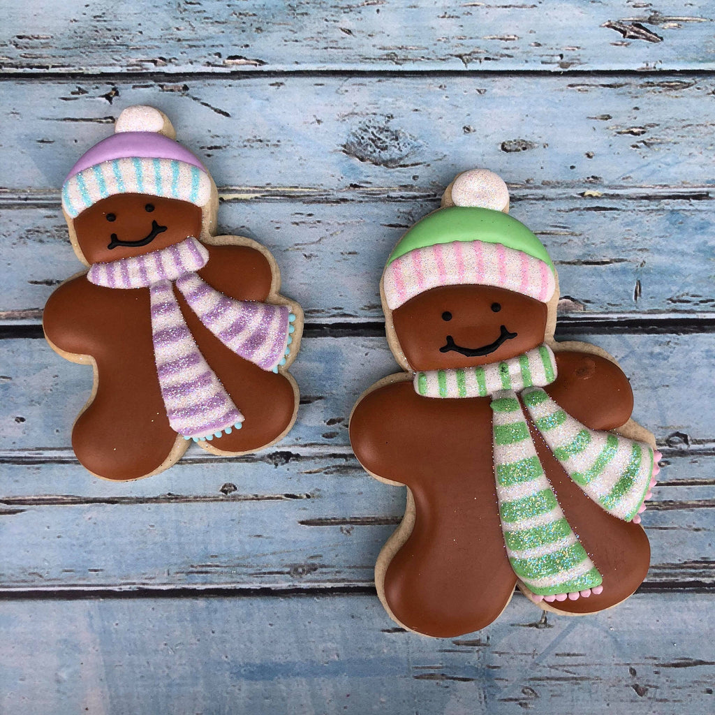 Gingerbread Man or Girl with Scarf Cookie Cutter and Fondant Cutter and Clay Cutter