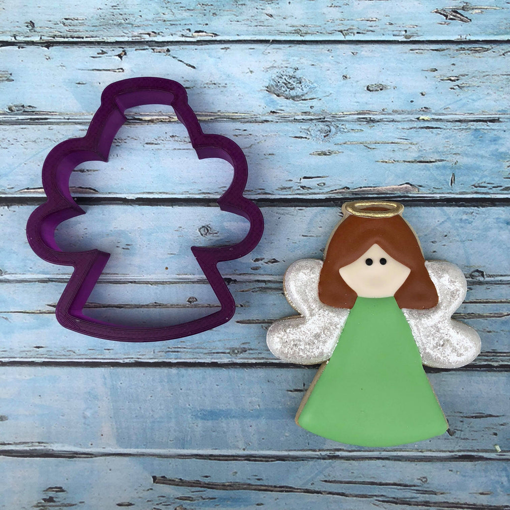 Angel #3 or Christmas Angel or Sugar Plum Fairy Cookie Cutter and Fondant Cutter and Clay Cutter