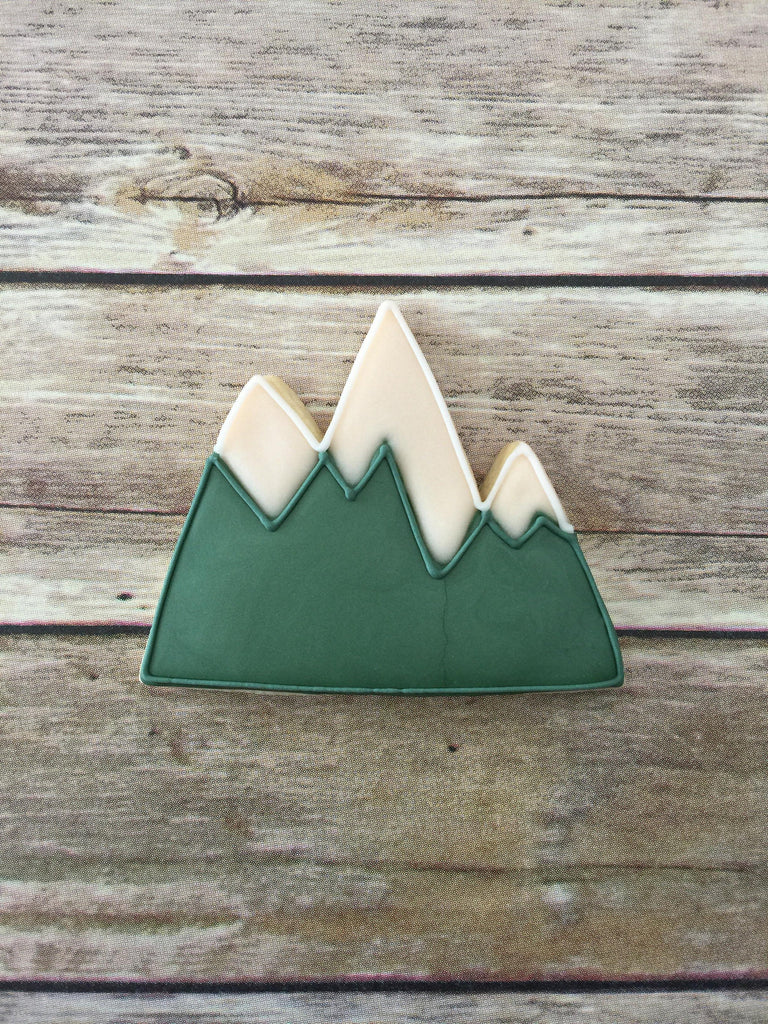 Mountains or Three Peaked Mountain Cookie Cutter and Fondant Cutter and Clay Cutter