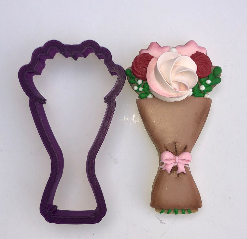 Floral Bouquet or Wedding DressCookie Cutter and Fondant Cutter and Clay Cutter