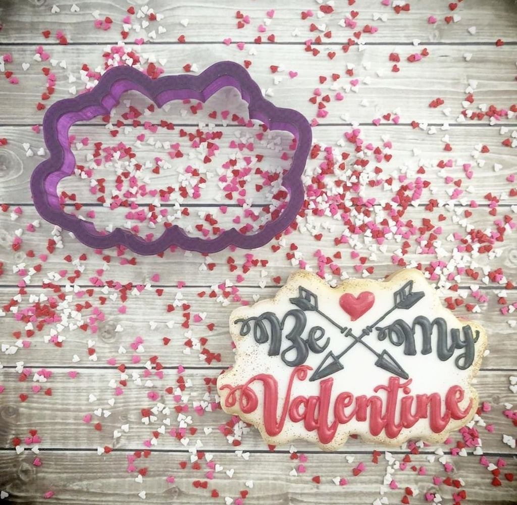 Be My Valentine with Arrows Cookie Cutter and Fondant Cutter and Clay Cutter