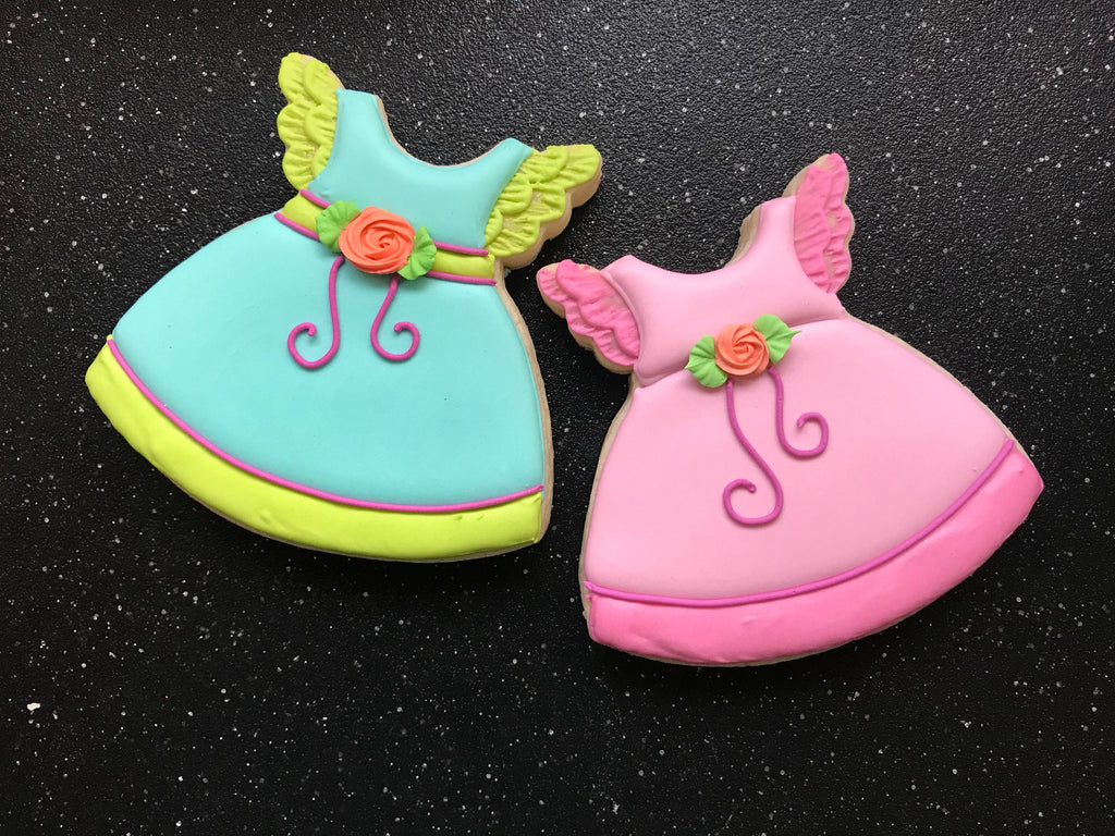 Miss Doughmestic Baby Dress #2 or Romper or Outfit Cookie Cutter and Fondant Cutter and Clay Cutter