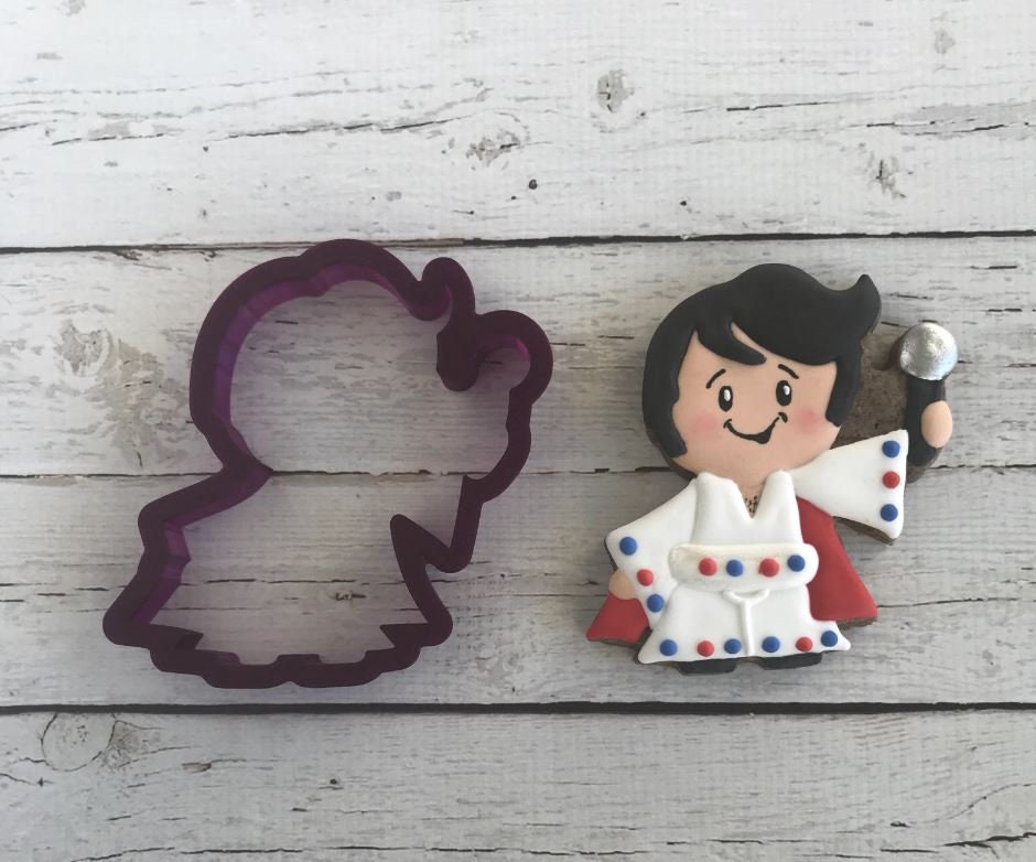 Elvis Cookie Cutter and Fondant Cutter and Clay Cutter