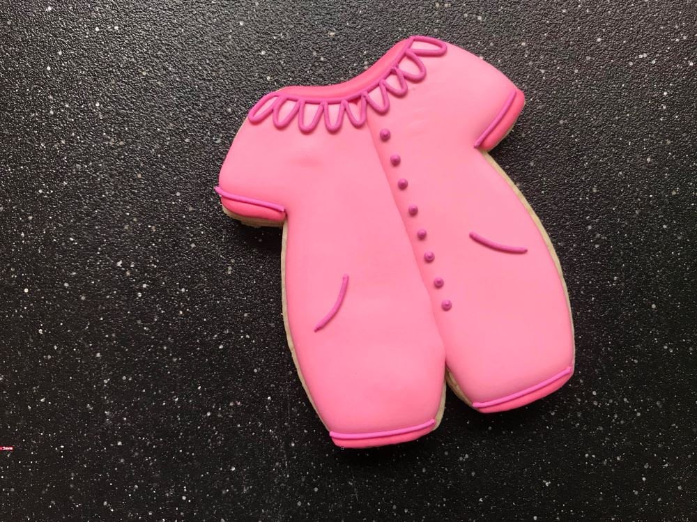 Miss Doughmestic Baby Boy Romper or Outfit Cookie Cutter and Fondant Cutter and Clay Cutter