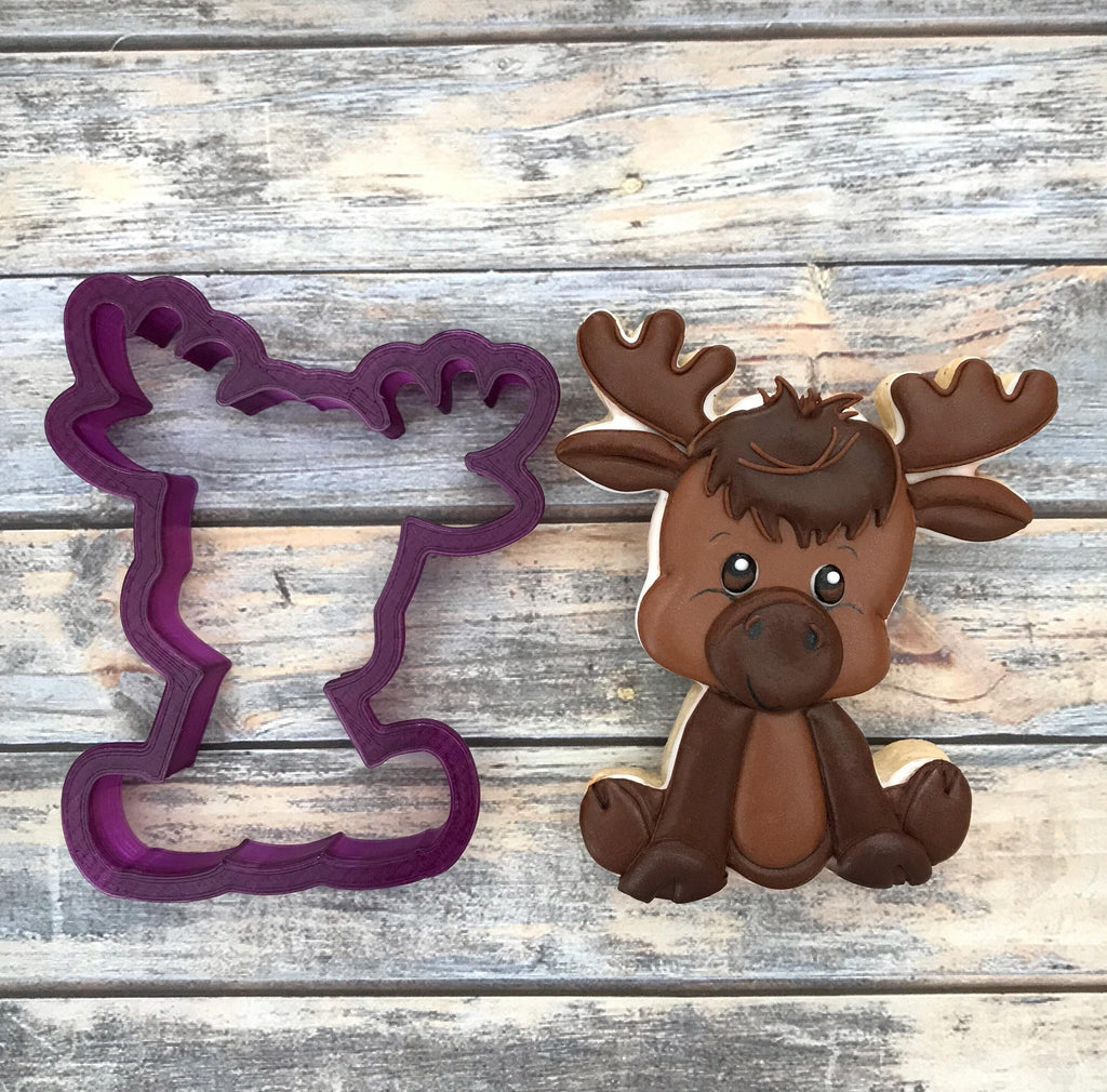 Moose or Christmas Moose or Reindeer Cookie Cutter or Fondant Cutter and Clay Cutter