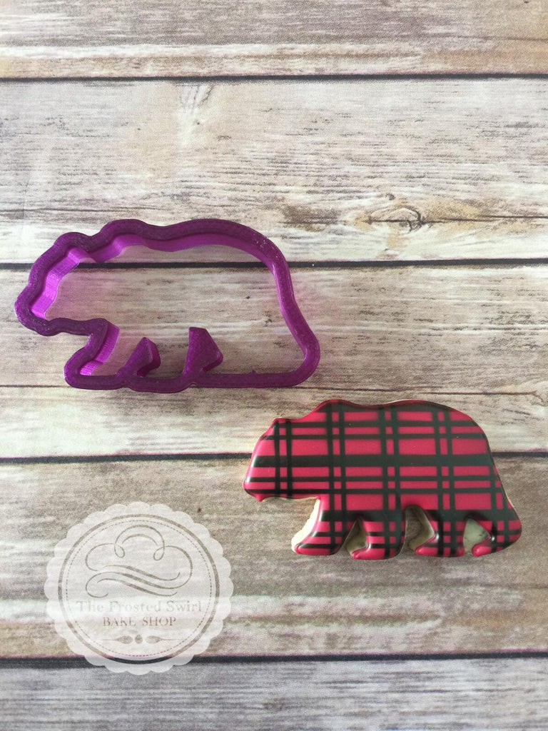 Grizzly Bear or Mamma Bear Cookie Cutter and Fondant Cutter and Clay Cutter