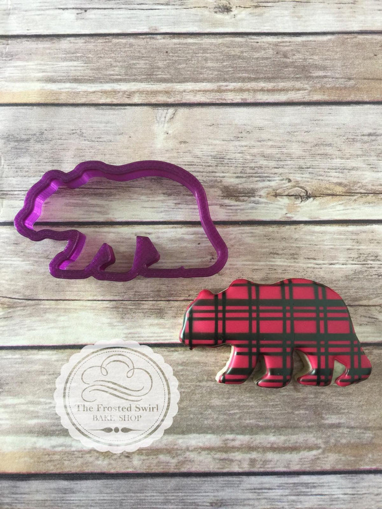 Grizzly Bear or Mamma Bear Cookie Cutter and Fondant Cutter and Clay Cutter