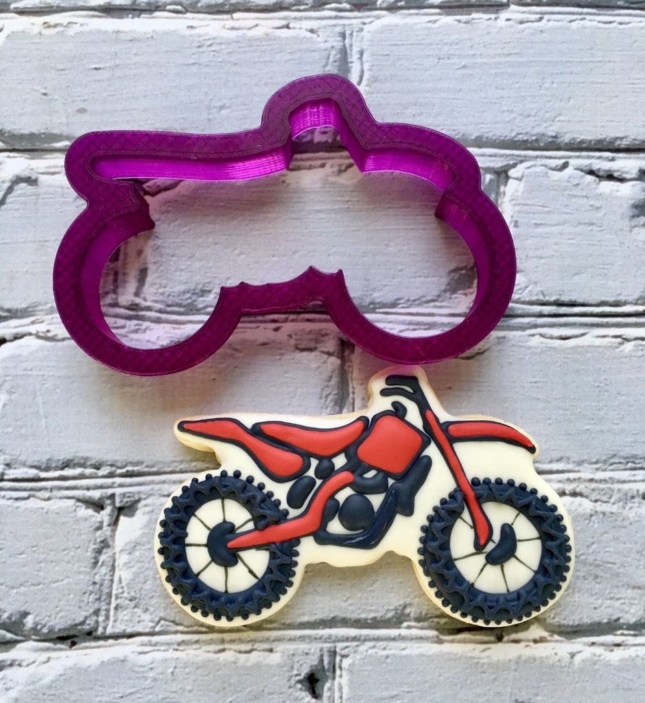 Dirt Bike Cookie Cutter and Fondant Cutter and Clay Cutter